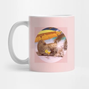 Seal on the beach Mug